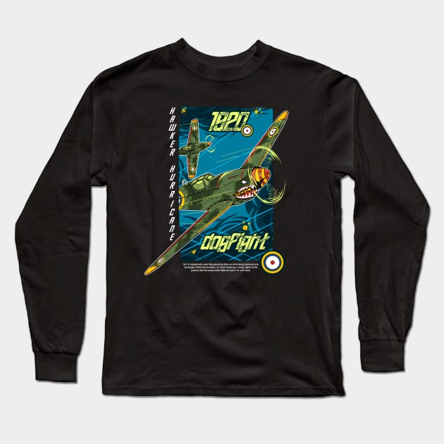 Worldwar 2 Plane Long Sleeve T-Shirt by HappymanStudio